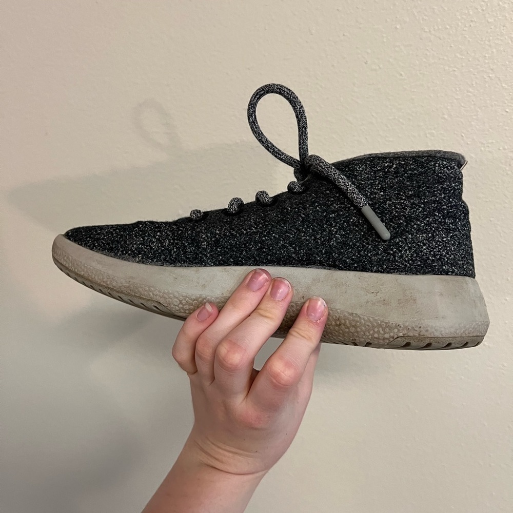 Allbirds Women's Wool Runner-up Mizzles in Natural Grey 8 - Picture 10 of 14